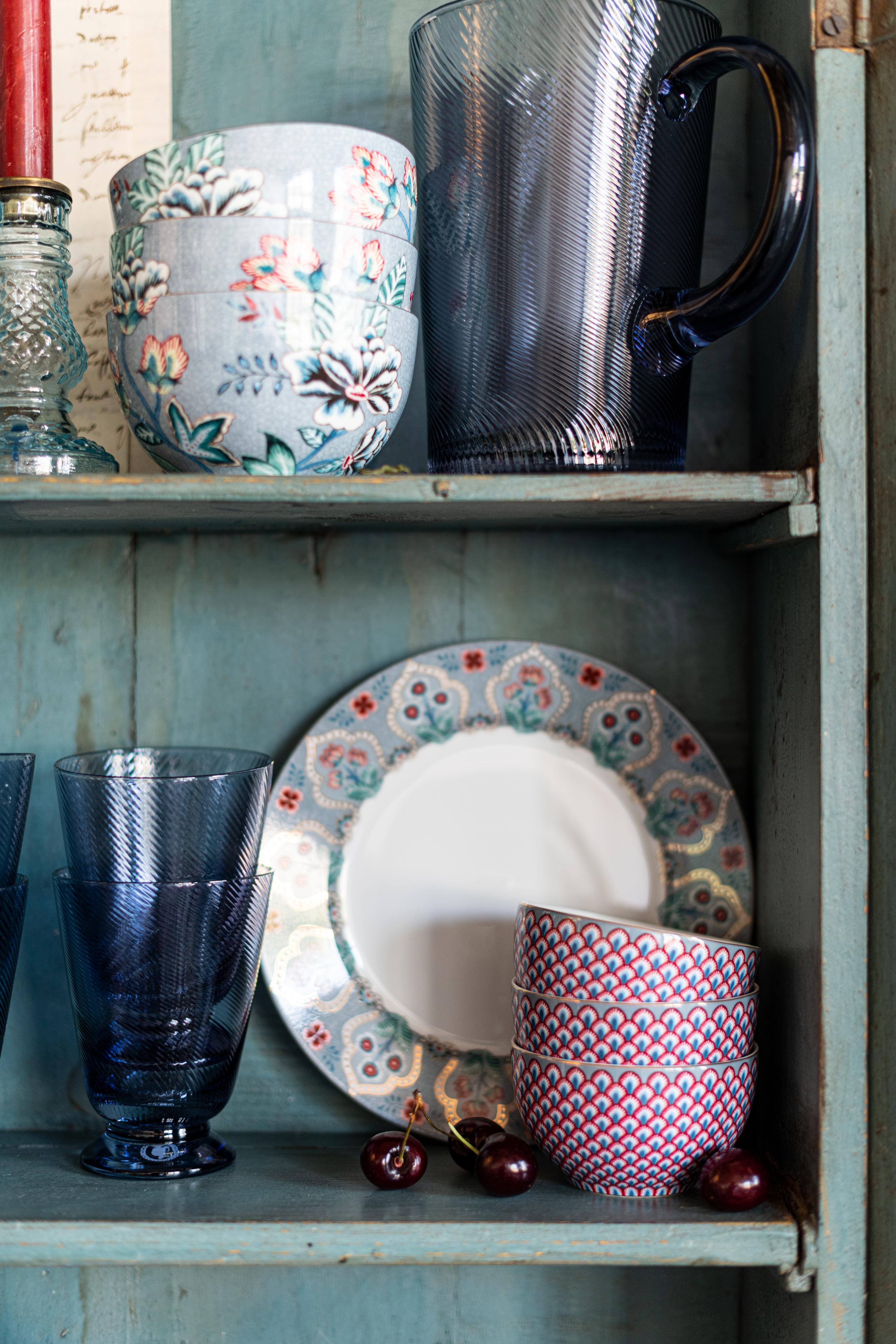 Pip Studio Flower Festival FW2022 Glassware Blue 01